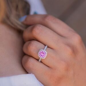 Modern Gents Pink Sapphire Ring